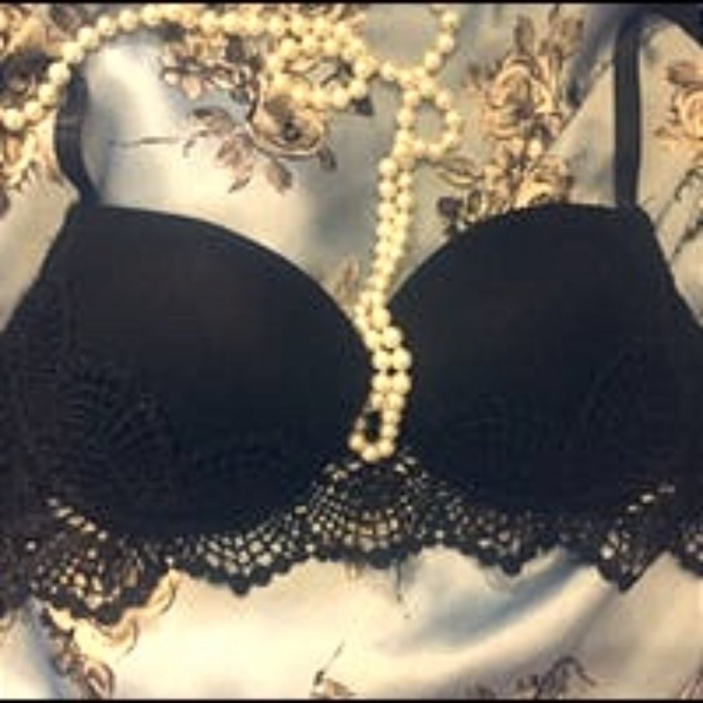 Black Lace Bra